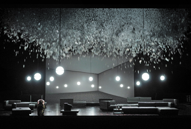 Klaus Grünberg, set and light design for AIDA, Opernhaus Zürich, 2014