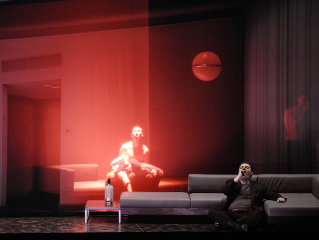 Klaus Grünberg, set and light design for AIDA, Opernhaus Zürich, 2014