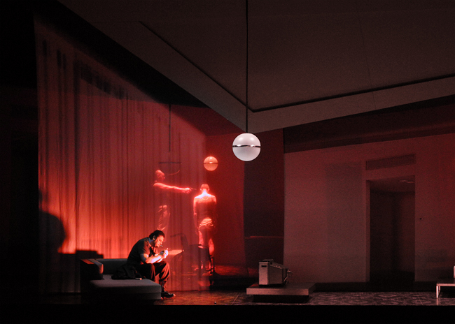 Klaus Grünberg, set and light design for AIDA, Opernhaus Zürich, 2014