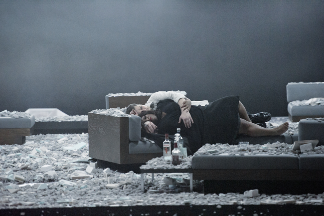 Klaus Grünberg, set and light design for AIDA, Opernhaus Zürich, 2014