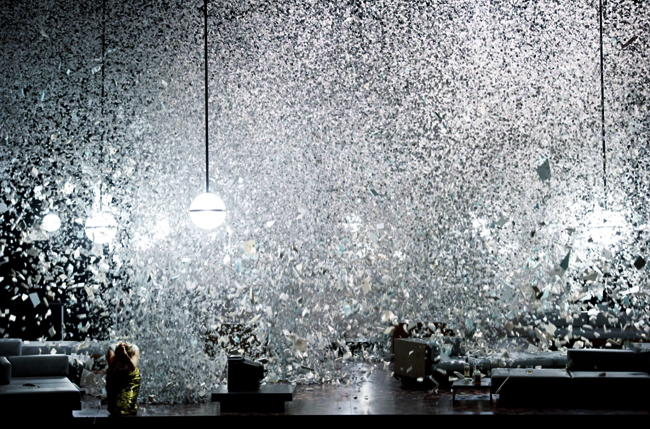 Klaus Grünberg, set and light design for AIDA, Opernhaus Zürich, 2014