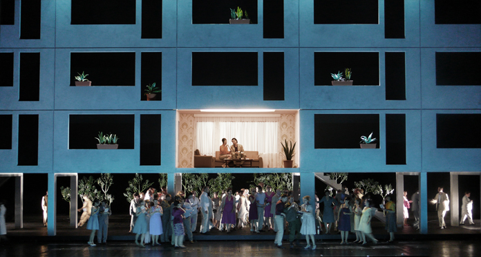 Klaus Grünberg, set and light design for Carmen, Oper Leipzig, 2009