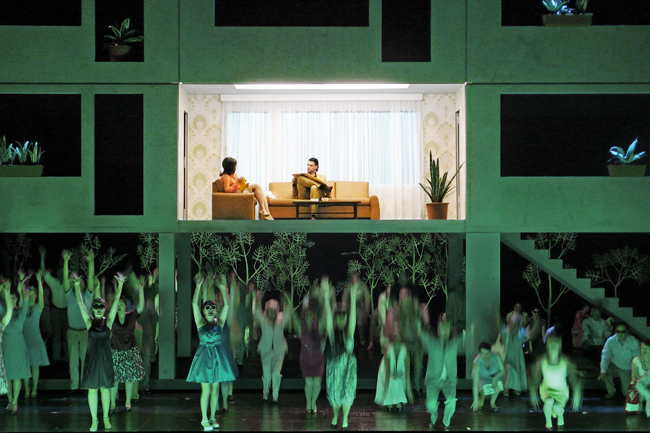 Klaus Grünberg, set and light design for Carmen, Oper Leipzig, 2009