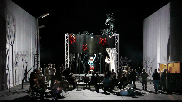 Klaus Grünberg, set and light design for Carmen, Oper Leipzig, 2009