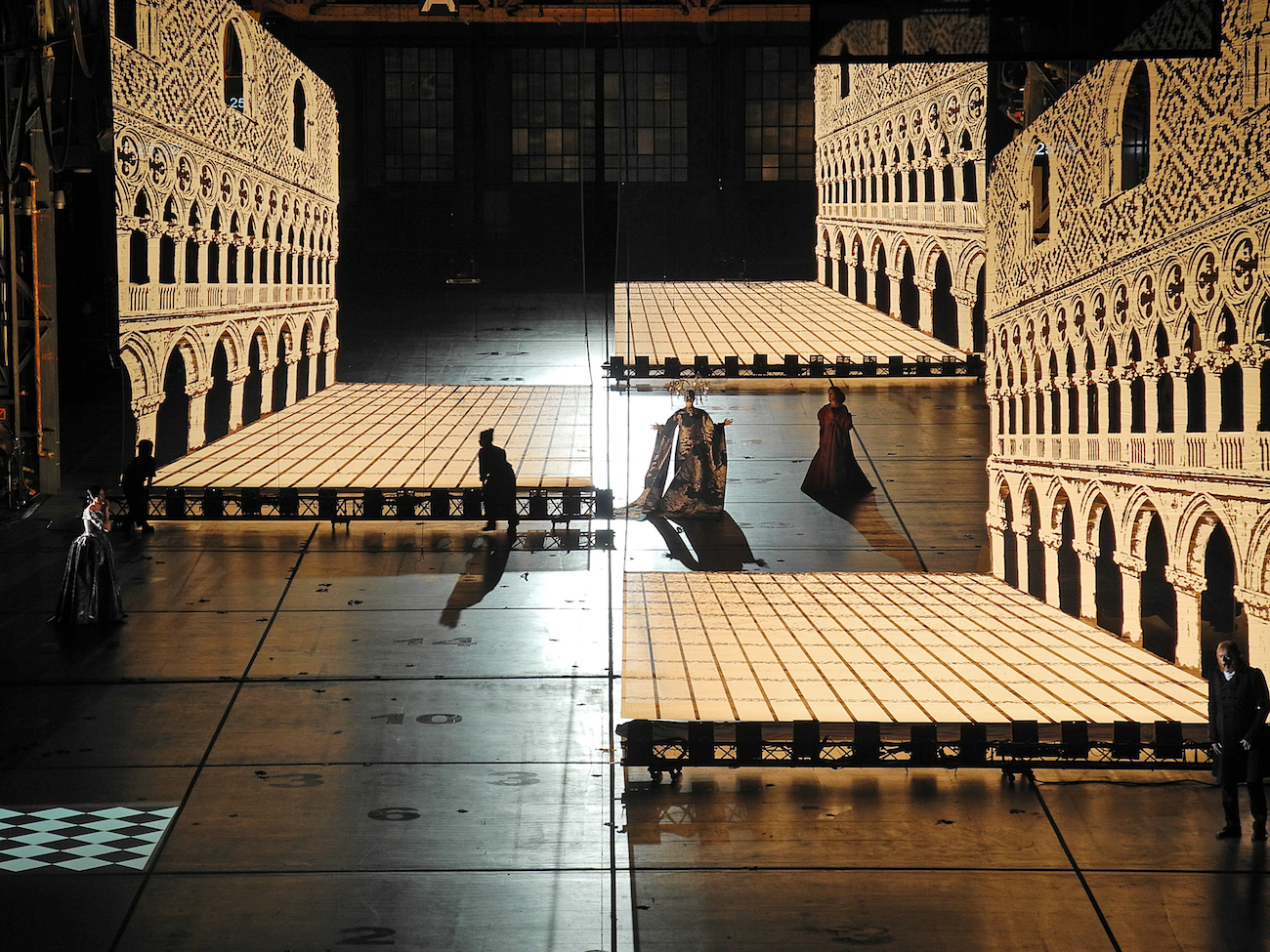 europeras 1 & 2, set design and light by Klaus Grünberg, Ruhrtriennale