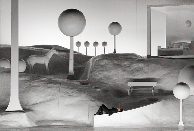 Klaus Grünberg, set and light design, Der schwarze Mönch, Oper Leipzig, 2006