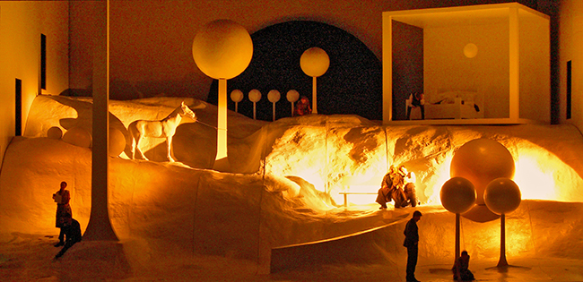 Klaus Grünberg, set and light design, Der schwarze Mönch, Oper Leipzig, 2006