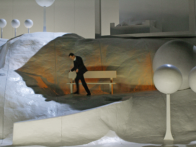 Klaus Grünberg, set and light design, Der schwarze Mönch, Oper Leipzig, 2006