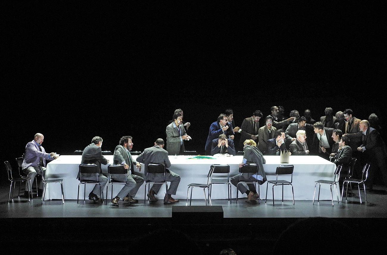 Rigoletto (Giusepppe Verdi), Regie: Tatjana Gürbaca, Bühnenbild und Licht: Klaus Grünberg, Kostüme: Silke Willrett, Opernhaus Zürich, 2013