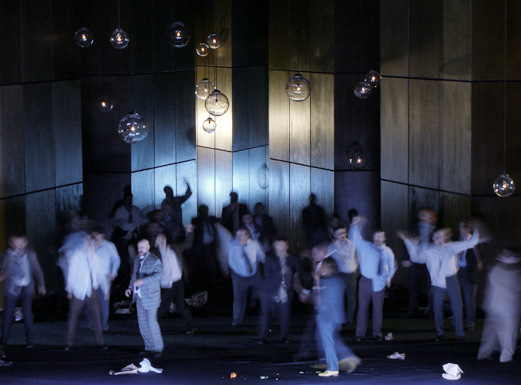 Klaus Grünberg, set and light design for Rigoletto, Opernhaus Graz, 2007