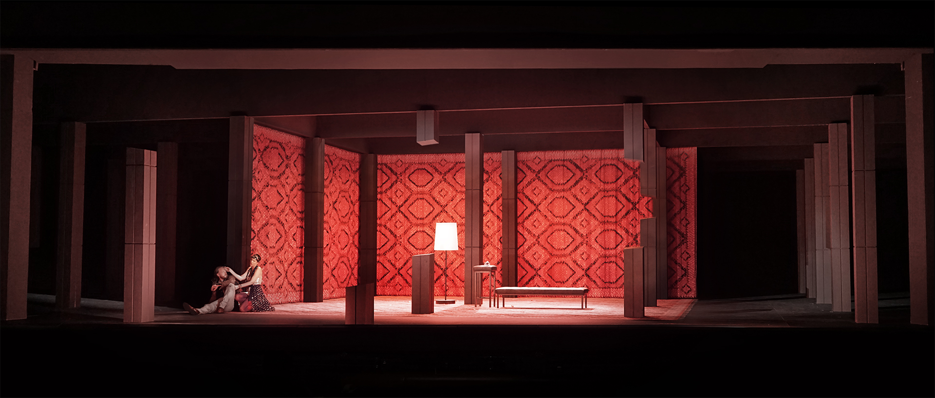 Klaus Grünberg, set and light design for Ulisse (Dallapiccola), Oper Frankfurt, 2022