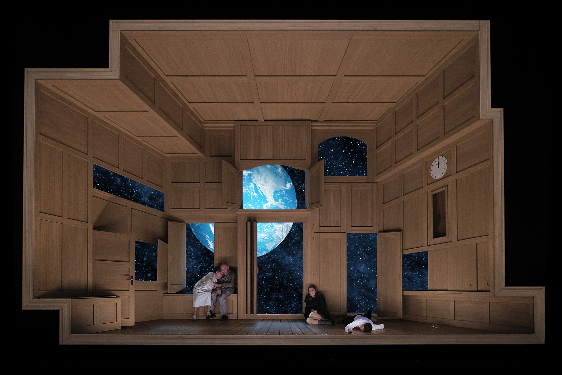 Werther (Jules Massenet), set and light design: Klaus Grünberg, Opernhaus Zürich, 2017