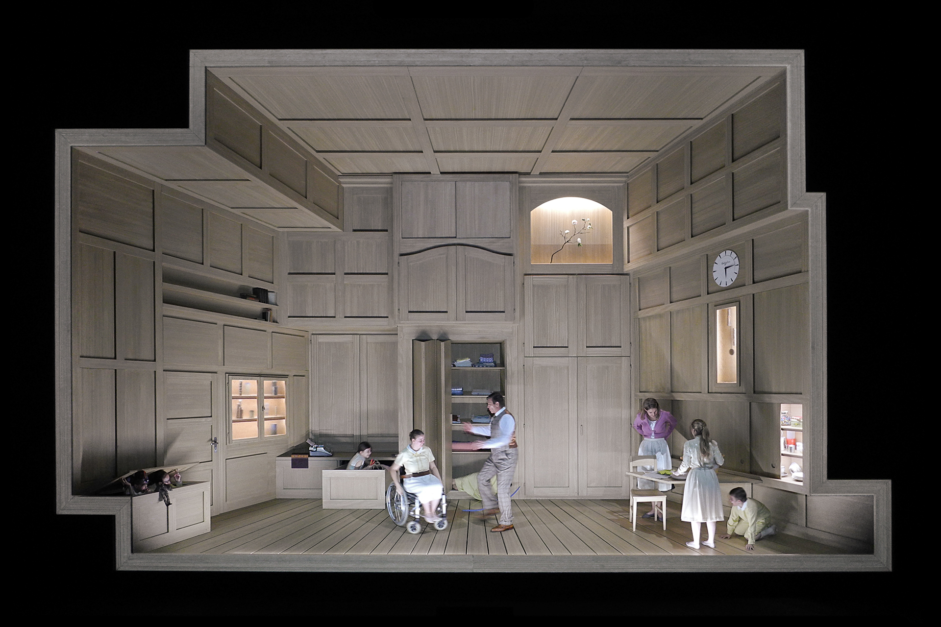 Werther (Jules Massenet), set and light design: Klaus Grünberg, Opernhaus Zürich, 2017