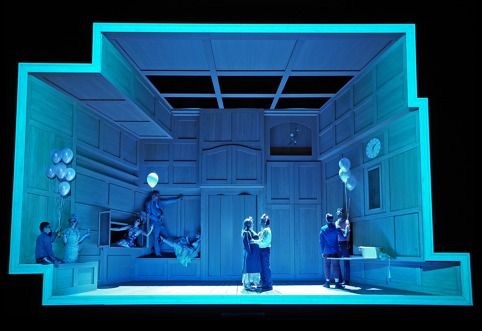Werther (Jules Massenet), set and light design: Klaus Grünberg, Opernhaus Zürich, 2017