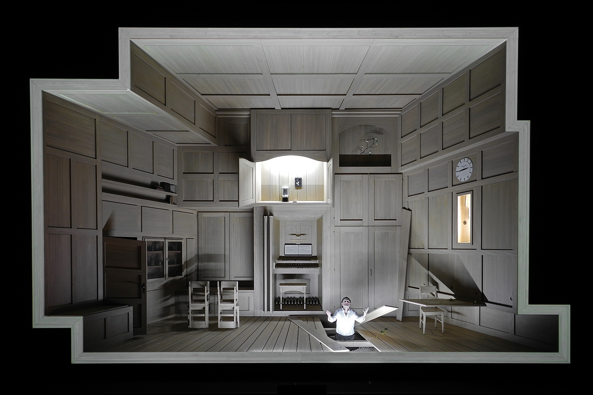 Werther (Jules Massenet), set and light design: Klaus Grünberg, Opernhaus Zürich, 2017