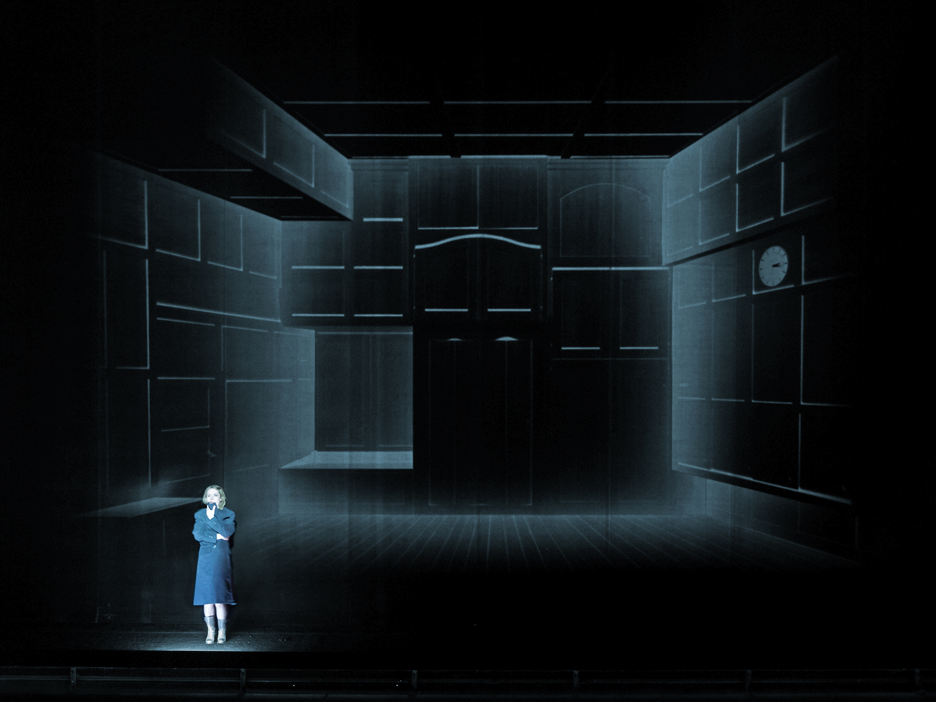 Werther (Jules Massenet), set and light design: Klaus Grünberg, Opernhaus Zürich, 2017