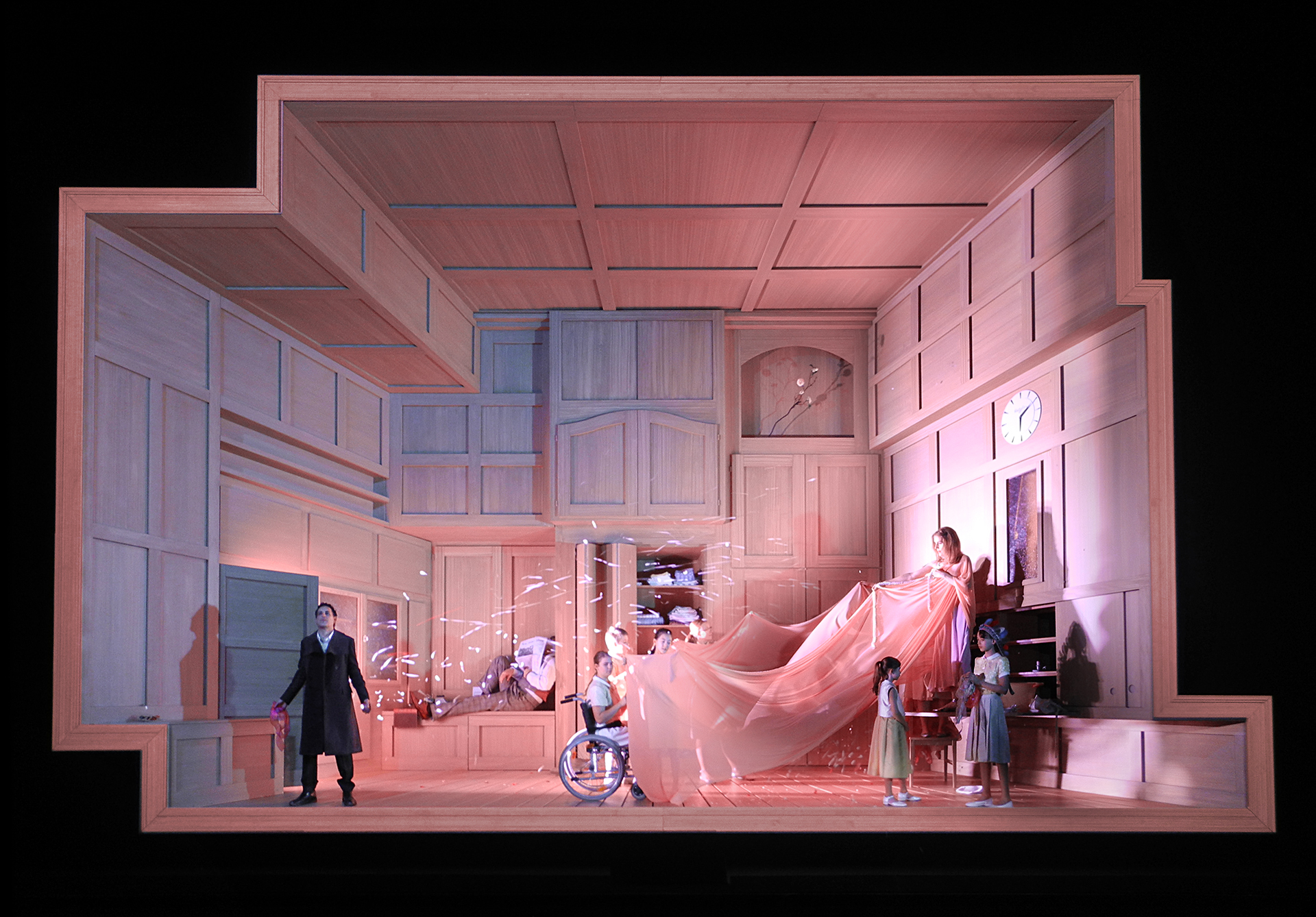 Werther (Jules Massenet), set and light design: Klaus Grünberg, Opernhaus Zürich, 2017