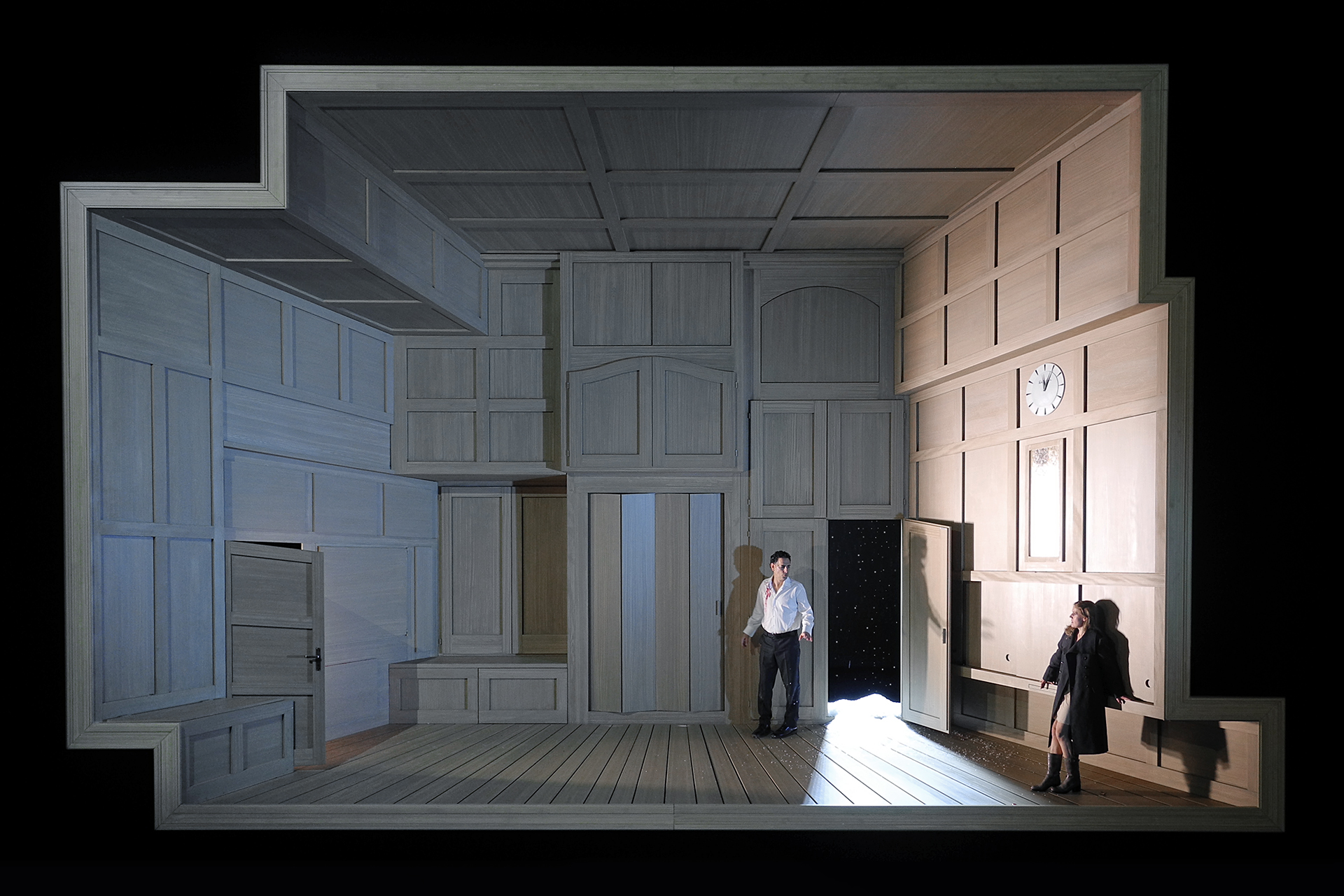 Werther (Jules Massenet), set and light design: Klaus Grünberg, Opernhaus Zürich, 2017
