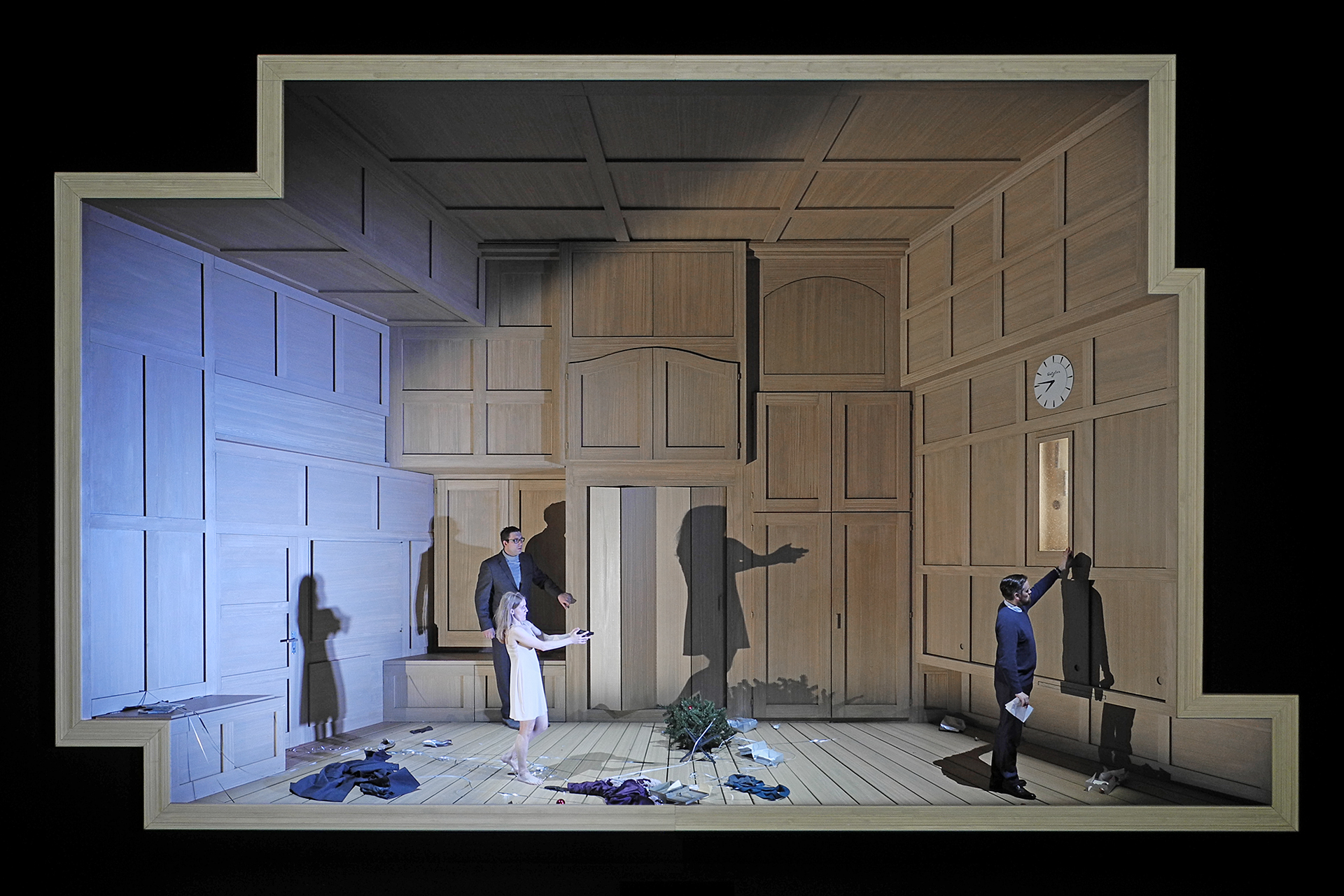 Werther (Jules Massenet), set and light design: Klaus Grünberg, Opernhaus Zürich, 2017