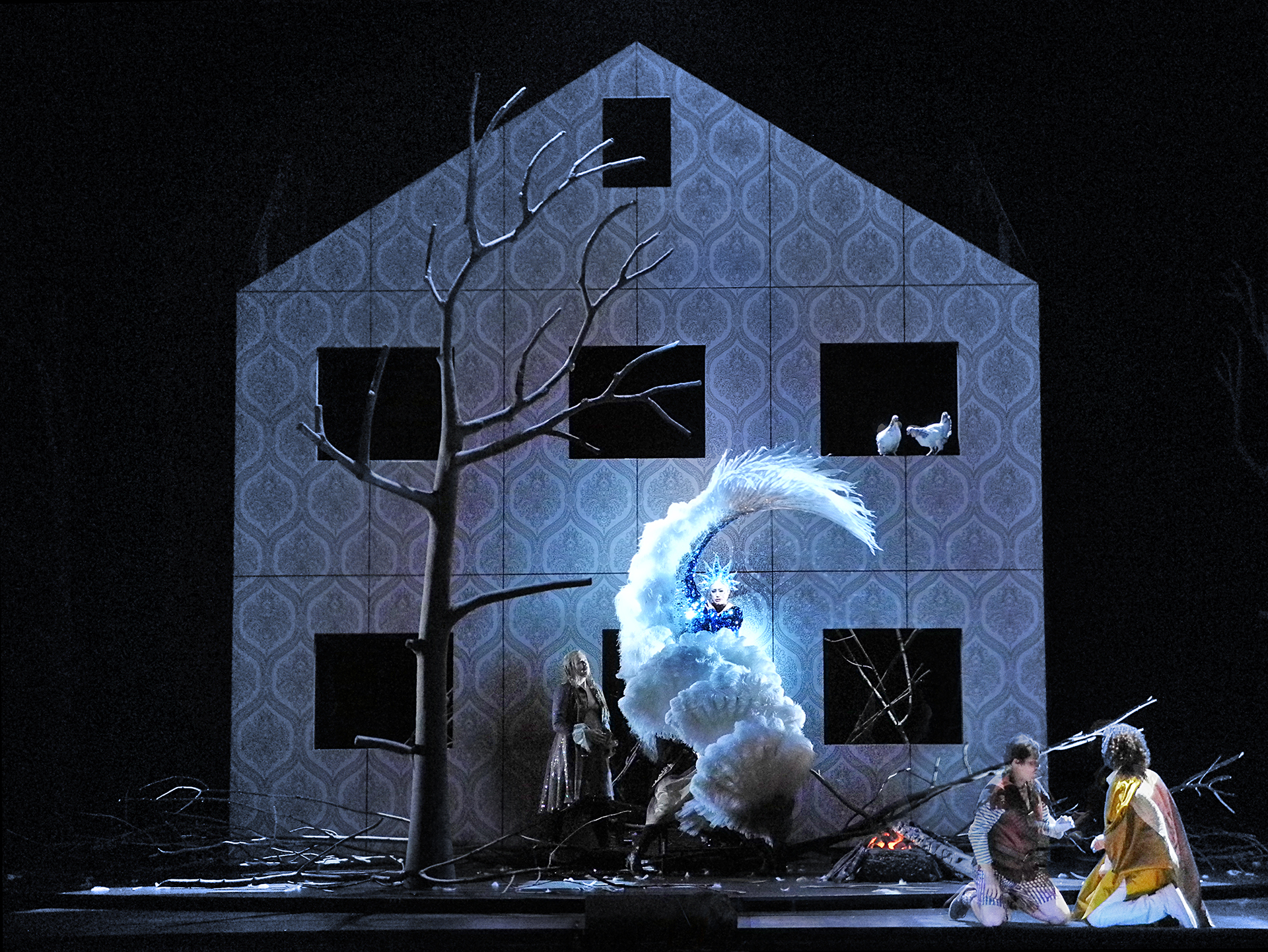 Die Zauberflöte (Wolfgang Amadeus Mozart), set and light design: Klaus Grünberg, Opernhaus Zürich, 2014