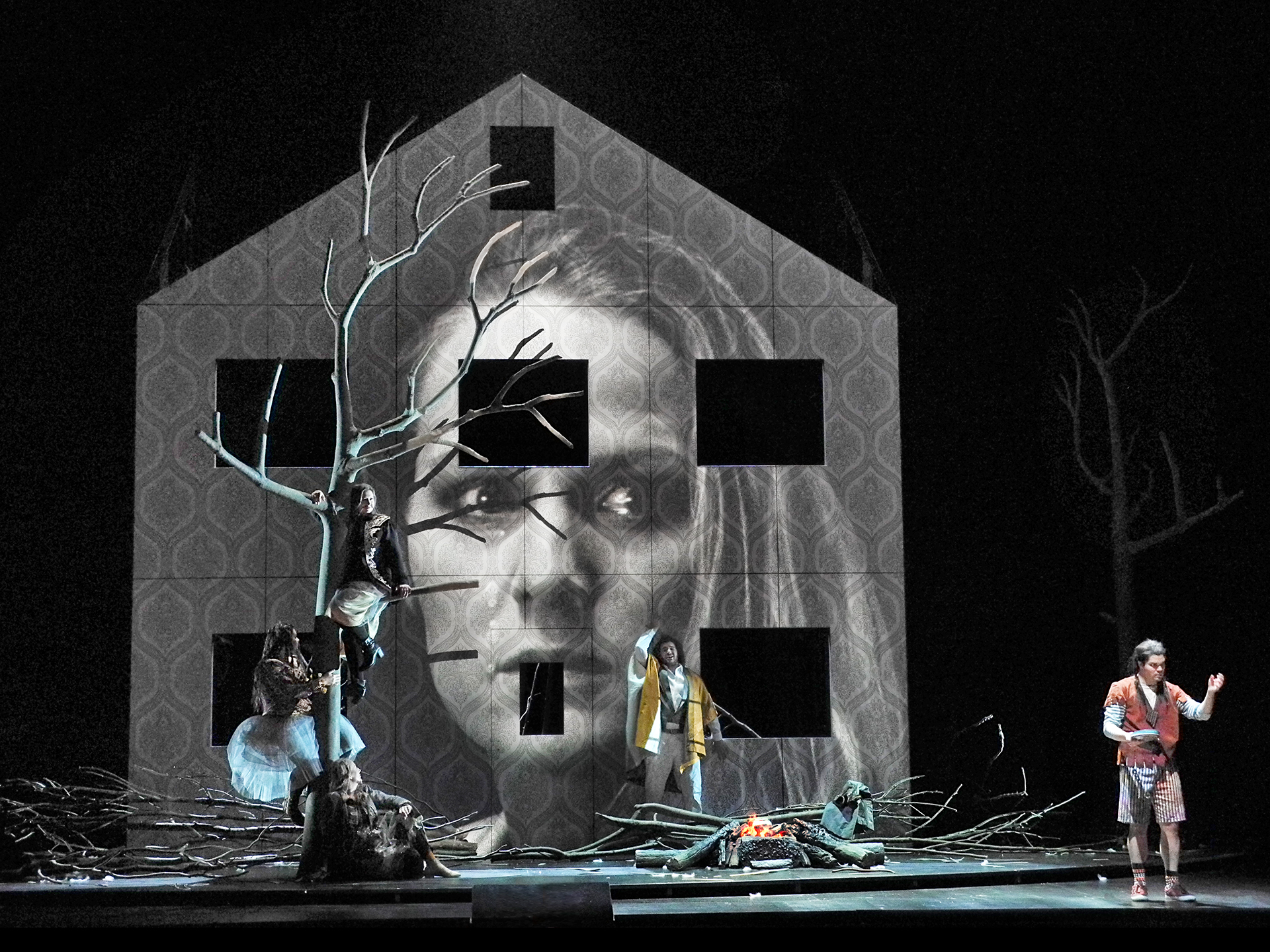Die Zauberflöte (Wolfgang Amadeus Mozart), set and light design: Klaus Grünberg, Opernhaus Zürich, 2014