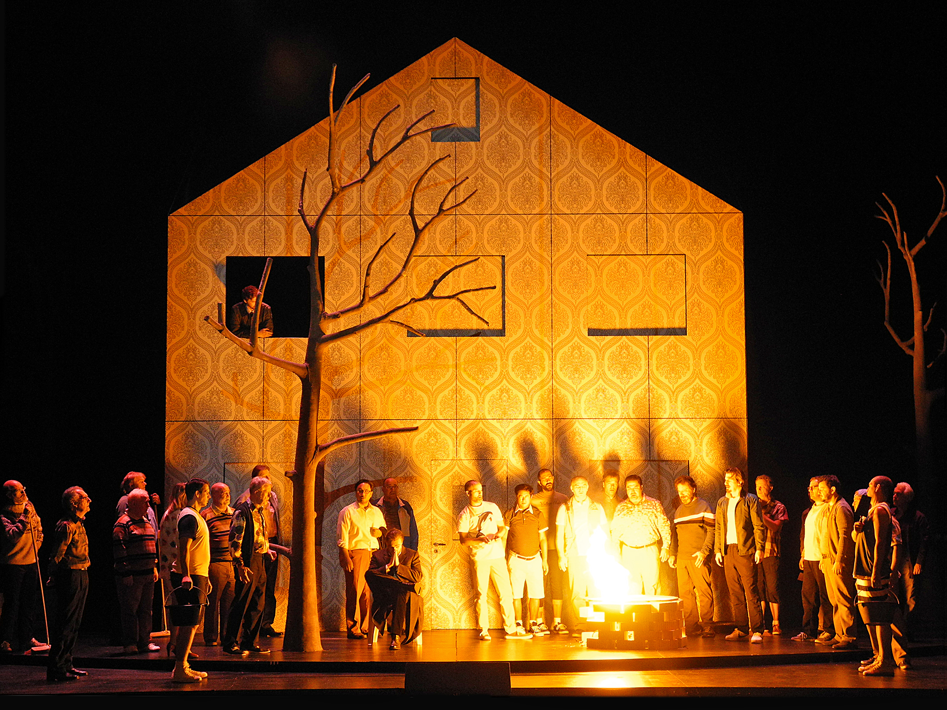 Die Zauberflöte (Wolfgang Amadeus Mozart), set and light design: Klaus Grünberg, Opernhaus Zürich, 2014