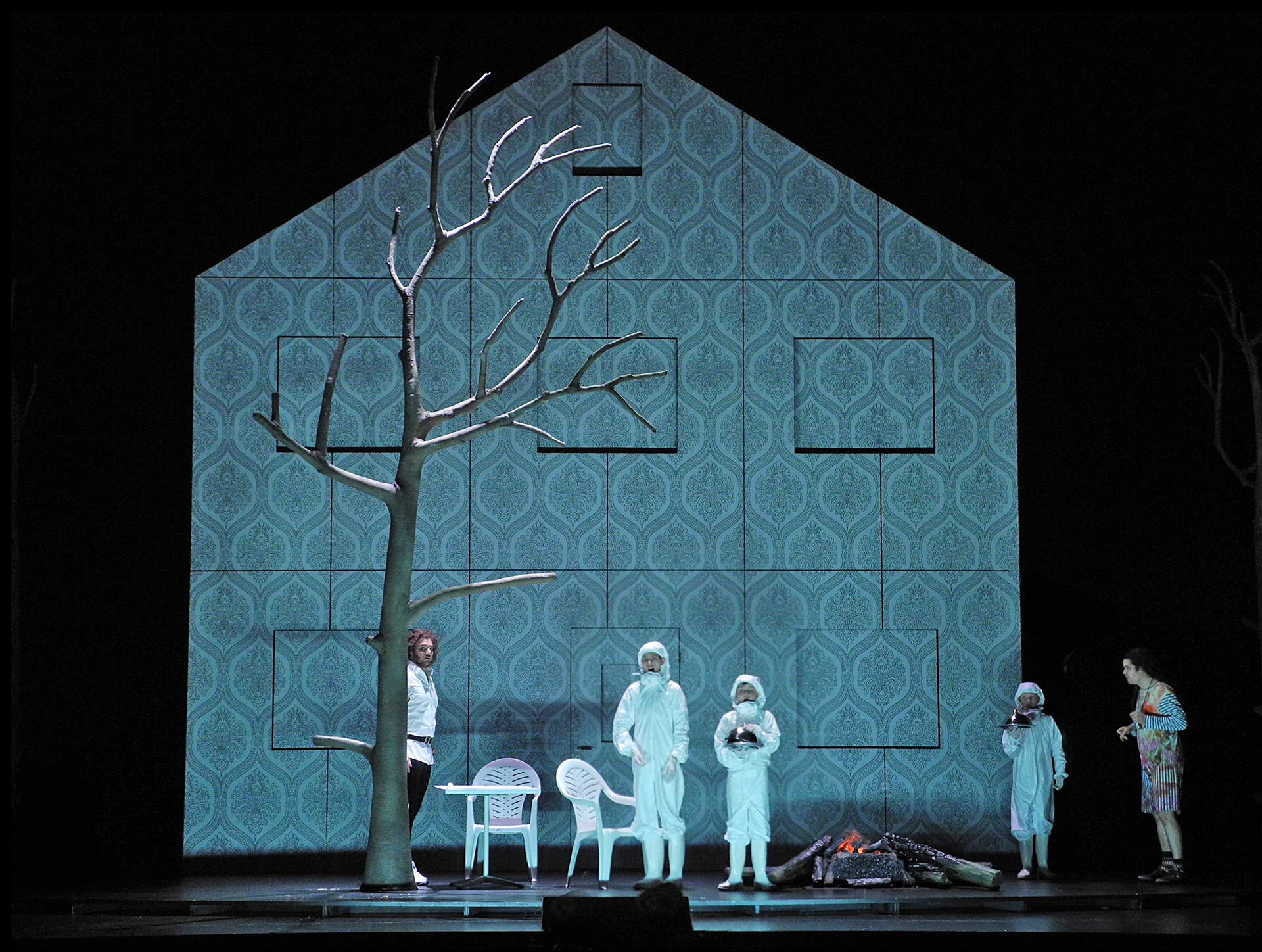 Die Zauberflöte (Wolfgang Amadeus Mozart), set and light design: Klaus Grünberg, Opernhaus Zürich, 2014
