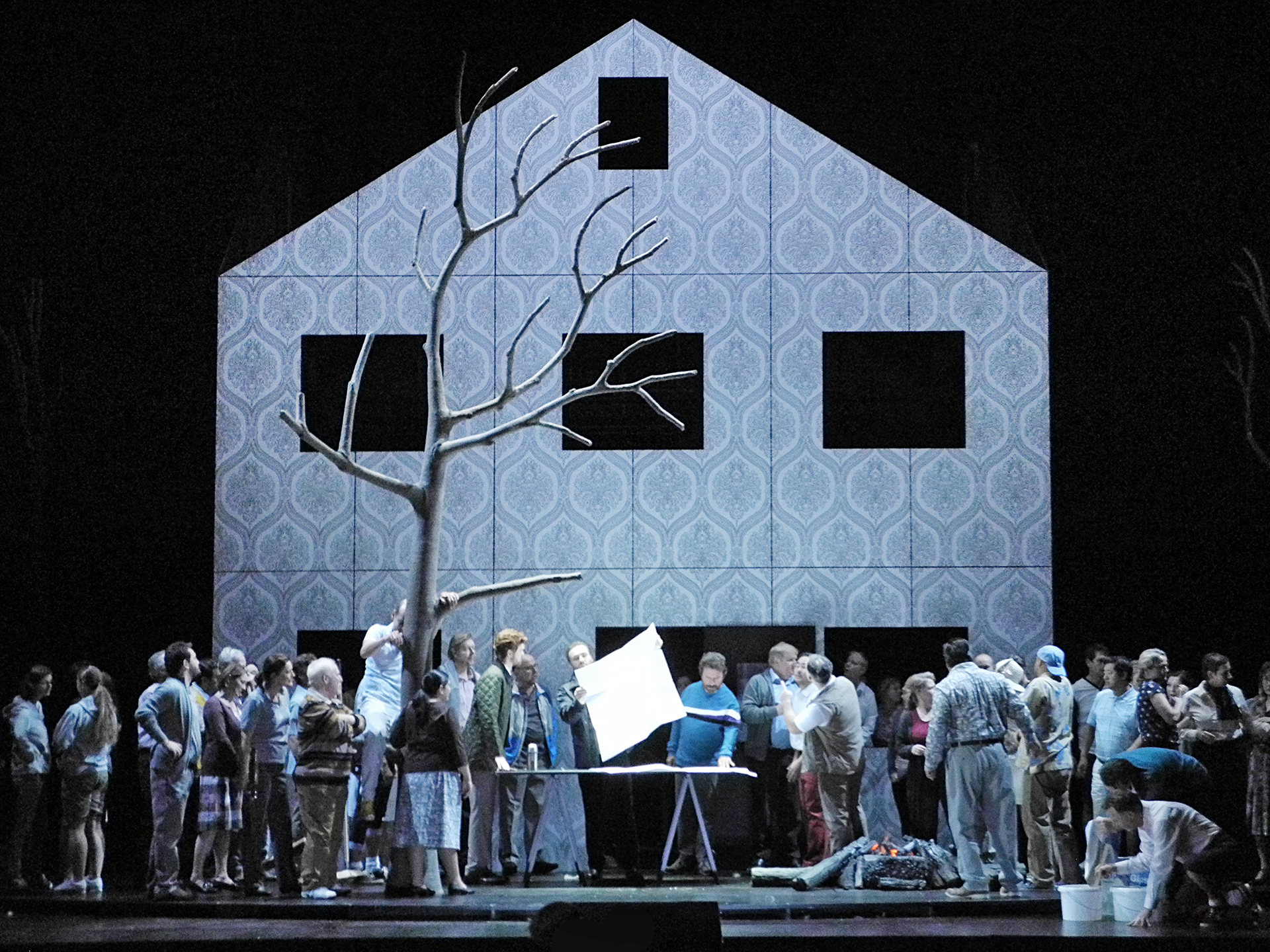 Die Zauberflöte (Wolfgang Amadeus Mozart), set and light design: Klaus Grünberg, Opernhaus Zürich, 2014